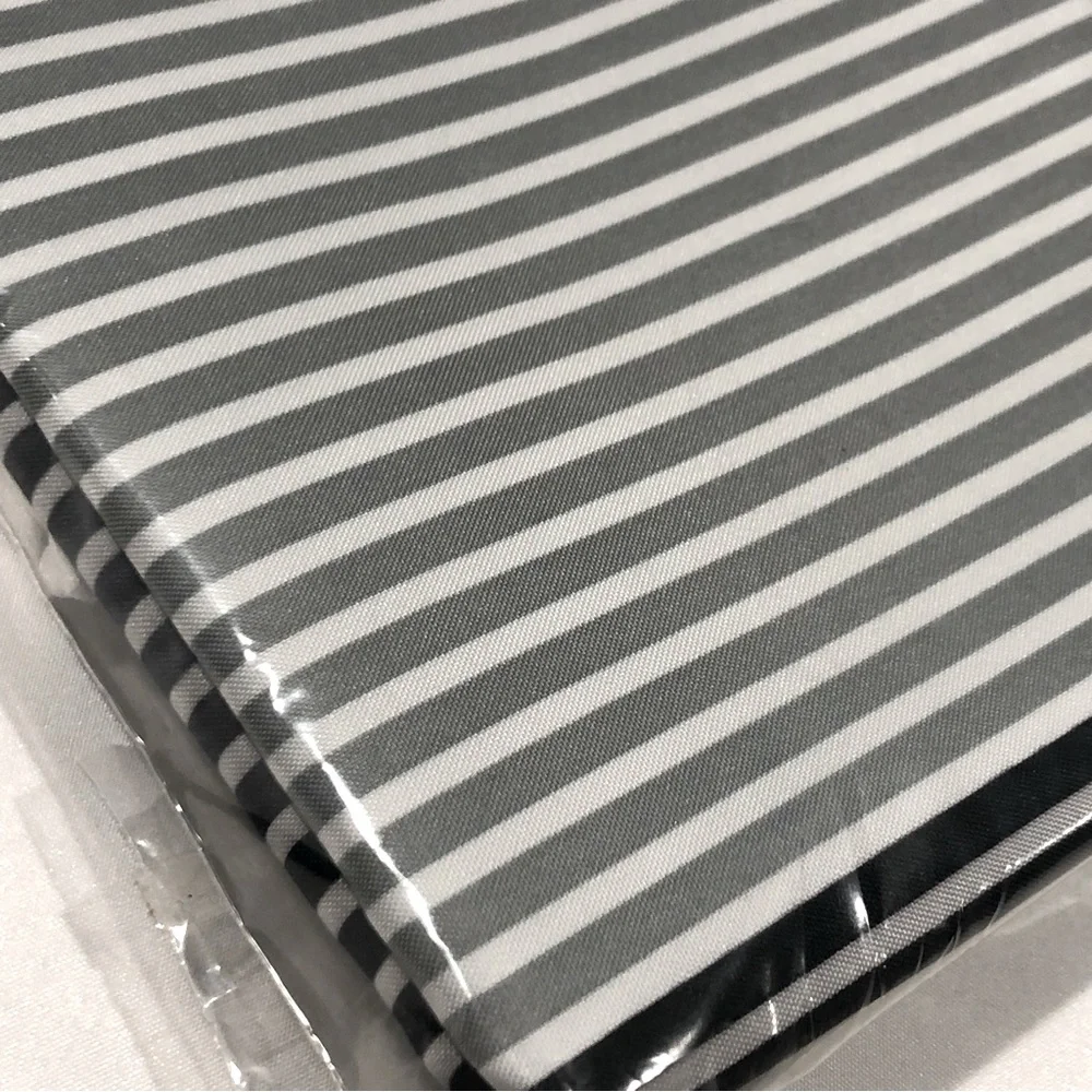 Shower Curtain Grey and Black Ombré Striped